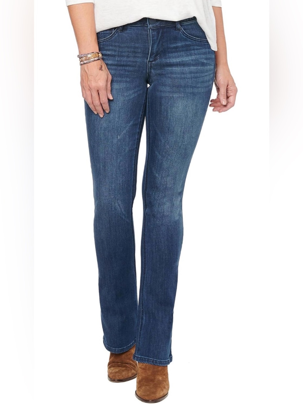 Democracy “Ab Solution” Itty Bitty Blue Boot Cut Jeans 18W